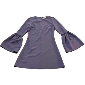 Likely Navy Flare Decorative Bell Sleeve Dress Size 00